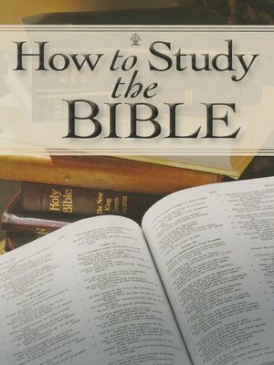 cover image of How to Study the Bible